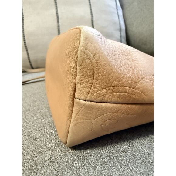 Vintage Fossil Embossed Genuine Leather Purse Crossbody Bag Tan Beige Y2K 90s - Picture 11 of 13